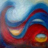 UlrikeLiebsch.Outlooks.2025.Acryl.on.canvas.140x140 Foto eines Ölbildes von Ulrike Liebsch - Titel: UlrikeLiebsch.Outlooks.2025.Acryl.on.canvas.140x140